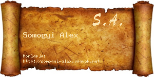 Somogyi Alex névjegykártya